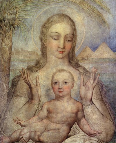 The Virgin and Child in Egypt by William Blake